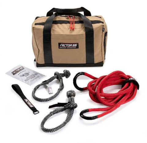 Factor 55 00492 Vehicle Recovery Kit ST. ANTHONY Includes  2 Standard Duty Soft Sha
