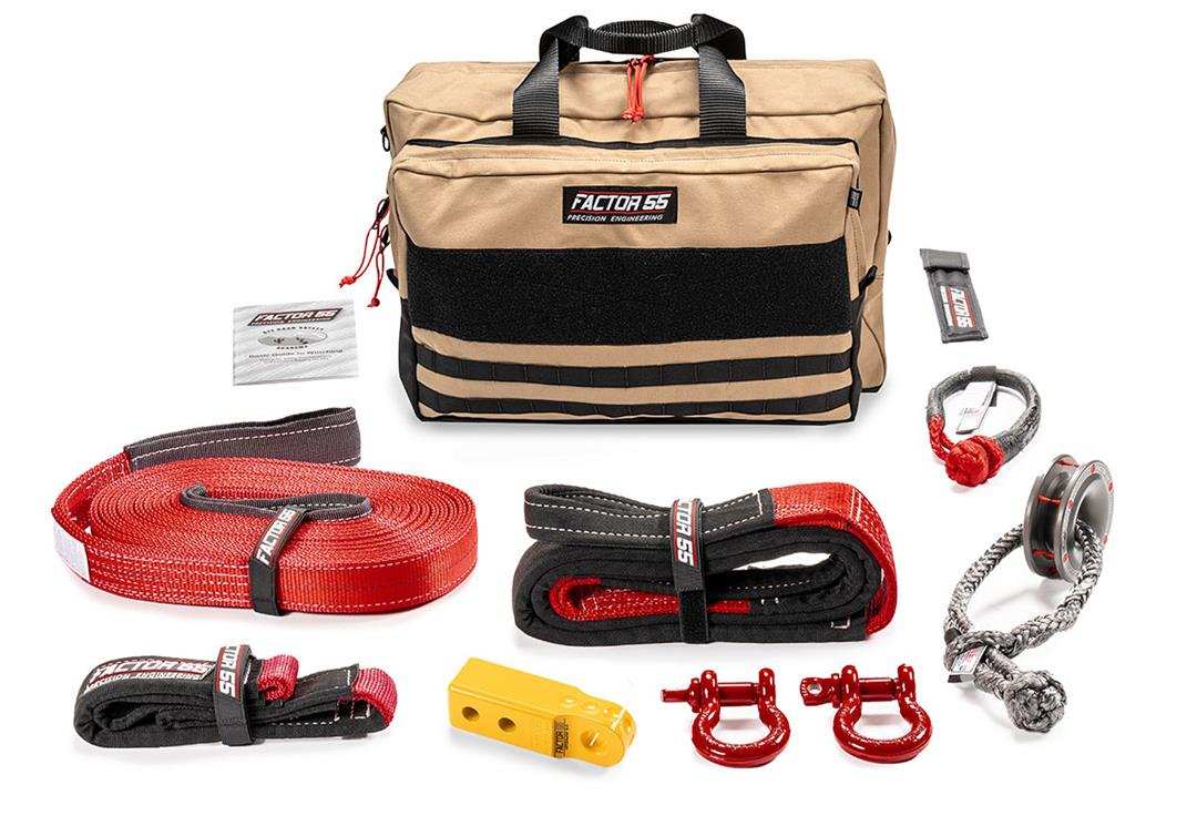 Factor 55 00475-03-LARGE Vehicle Recovery Kit Sawtooth Includes 1 Yellow HitchLink 