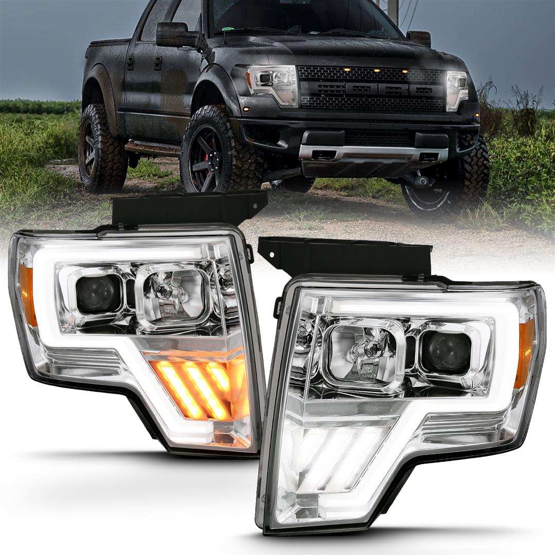 ANZO USA 111470 Headlight Assembly G4 Series Halogen Bulb Projector Beam With Swit