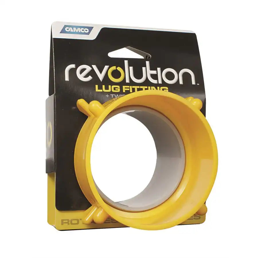 Camco 39491 Sewer Hose Connector Revolution For Connecting Sewer Hose to RV Swivel Lug Fitting With Clamp