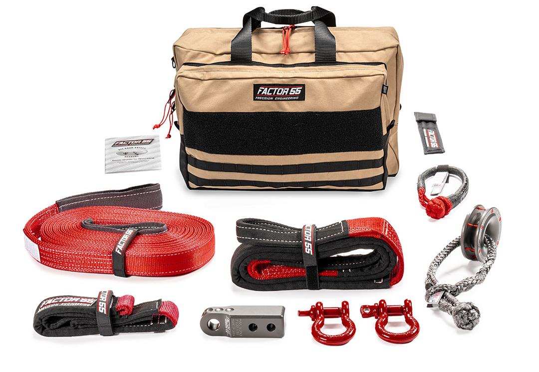 Factor 55 00475-06-LARGE Vehicle Recovery Kit Sawtooth Includes 1 Gray HitchLink 2.