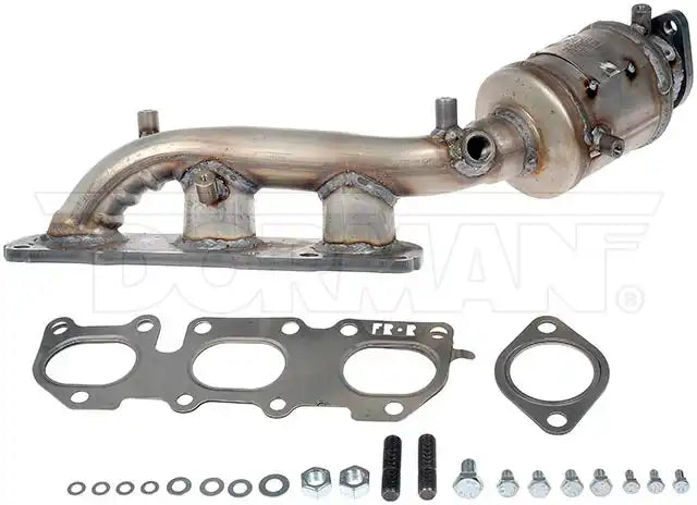 Dorman 673-564 Catalytic Converter OE Solutions ™ OE Replacement 4 Inch Converter Body Length Stainless Steel 24 Inch Overall Inch With Exhaust Manifold/ Inlet/ Outlet Gasket/ 8 Bolts/ 8 Washers/ 2 Studs