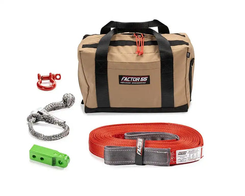 Factor 55 00485-08-MEDIUM Vehicle Recovery Kit Owyhee Includes 1 Green HitchLink 2.