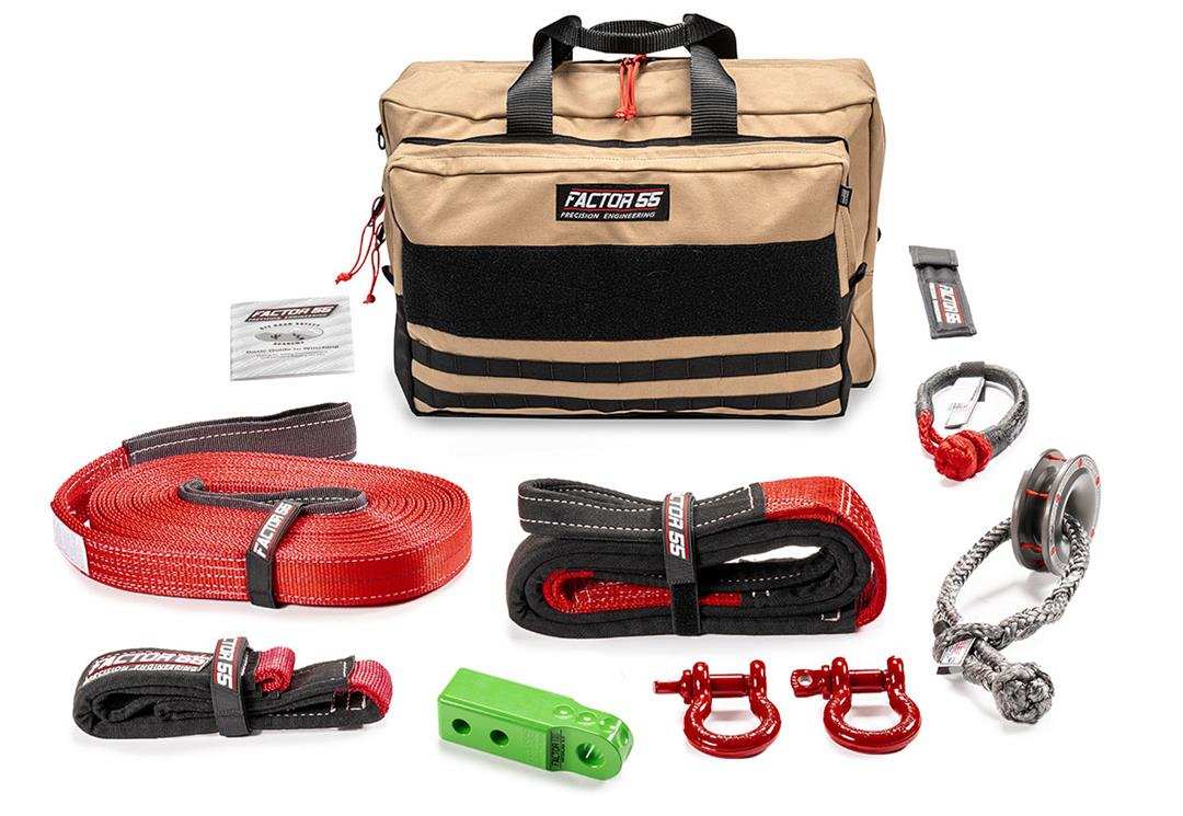 Factor 55 00475-08-LARGE Vehicle Recovery Kit Sawtooth Includes 1 Green HitchLink 2