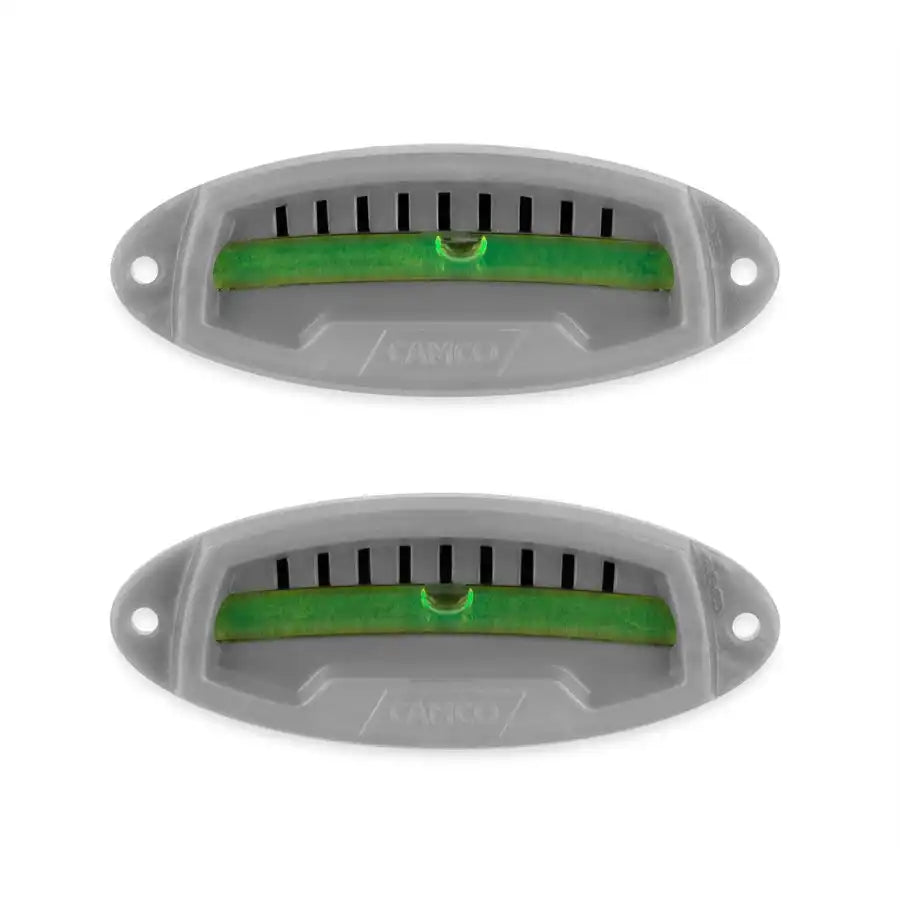 Camco 25503 RV Level Bubble Type Side-to-Side and Front- to-Rear Leveling Self Adhesive Mount or Screw On Mount Set of 2