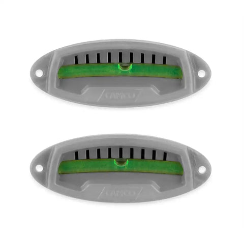 Camco 25503 RV Level Bubble Type Side-to-Side and Front- to-Rear Leveling Self Adhesive Mount or Screw On Mount Set of 2