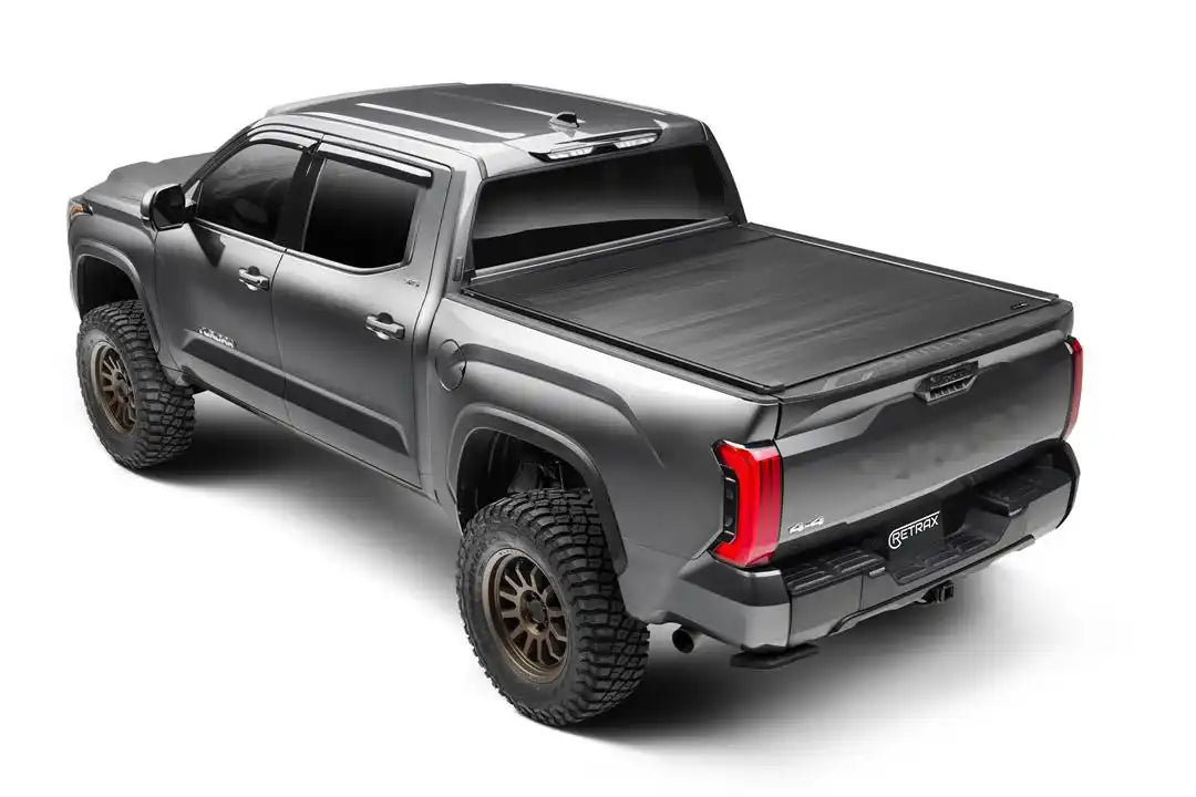 Retrax EQ0379 Tonneau Cover Retrax EQ Power Retractable Matte Black Aluminum Rem