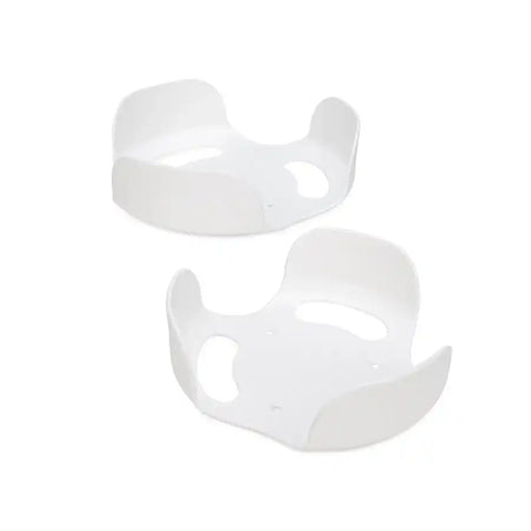 Camco 43601 Plate Holder Stack-A-Plate One For 7-1/4 Inch Plates and One For 10-1/4 Inch Plates With Non-Slip Backing for Storage in Cabinets Bright White