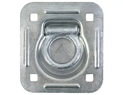 Buyers Products B801A D-Ring Rope Ring Iron Ring 2000 Pound Working Load Limit 3-