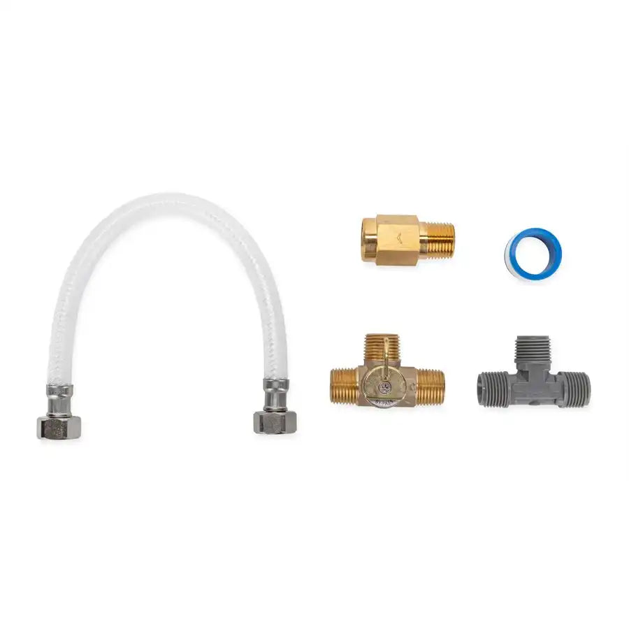 Camco 35983 Fresh Water By-Pass Quick Turn Water Heater By-Pass Kit Permanent Installation With Three Way Valve/ Hose/ Fittings