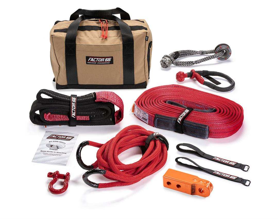 Factor 55 00494-07 Vehicle Recovery Kit Hemmingway Includes 1 Orange Crosby Shackle