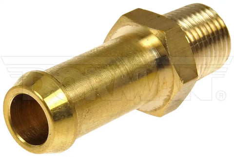 Dorman 787-018D Fuel Line Fitting OE Solutions ™ 1/8 Inch MNPT Thread size Barbed End 1.35 Inch Length Brass