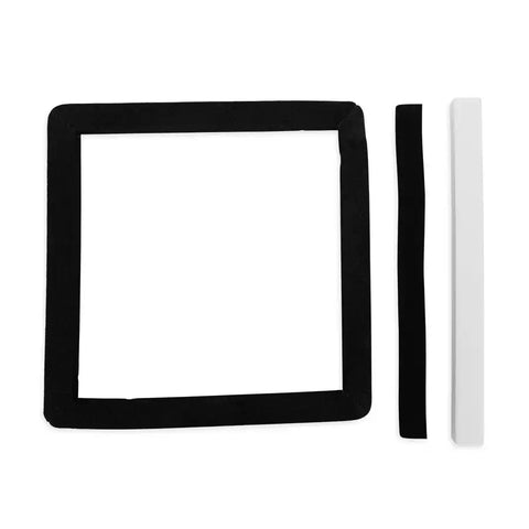 Camco 25071 Air Conditioner Installation Kit For 14 Inch x 14 Inch Vent Openings With Two Self-Adhesive Backed Picture Frame Gasket