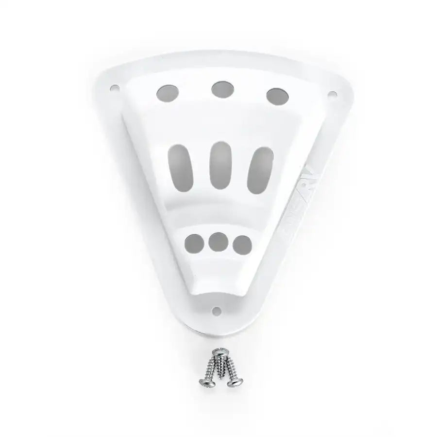 Camco 45504 Flagpole Mount Screw In Mount For Flag Poles Up To 3/8 Inch Diameter Holds 3 Flags White