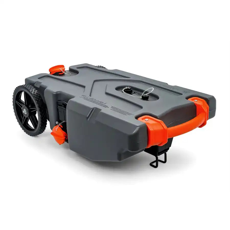 Camco 39004 Portable Waste Holding Tank Rhino ™ Tote Tanks 28 Gallon 2 Wheel Design Blow-Molded Polyethylene