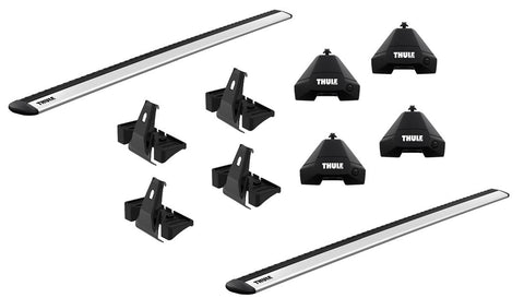 Thule RR474-30-6 Roof Rack Direct Fit Mounts To Vehicles Naked Roof Aluminum