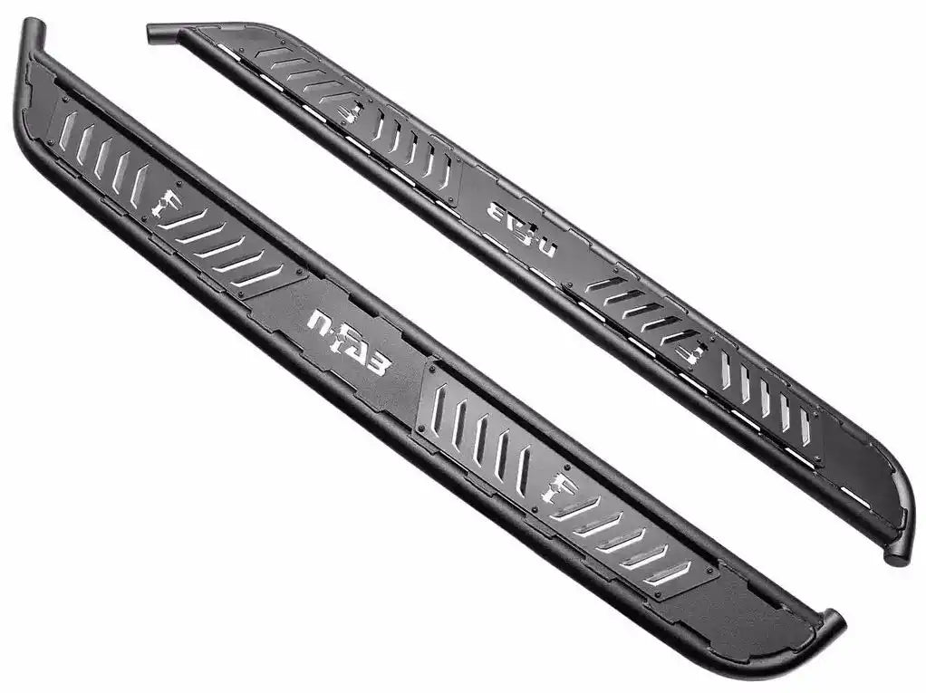N-Fab NBJ184-TX Running Board Roan Powder Coat Textured Black Steel Unlighted R
