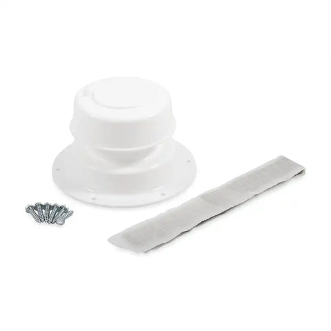 Camco 40033 Sewer Vent Replace-All OEM Replacement Fits 1 Inch to 2-3/8 Inch Outside Diameter Vent Pipe Polar White