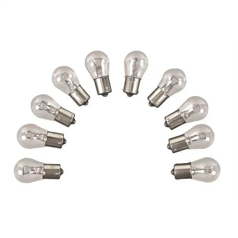 Camco 54788 Backup Light Bulb 1141 Auto/ RV Clear Bulb Package of 10 With English Language Package