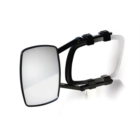Camco 25650 Exterior Towing Mirror Clip-On Single 5 Inch x 7-1/2 Inch Mirror Mounts To Either Driver or Passenger Side Mirror Non-Extendable