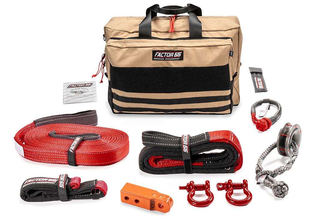 Factor 55 00475-07-LARGE Vehicle Recovery Kit Sawtooth Includes 1 Orange HitchLink 
