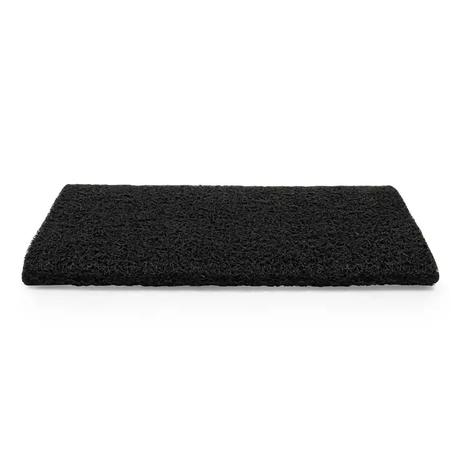 Camco 42966 Entry Step Rug Wrap Around Hook and Spring 22 Inch x 23 Inch Width Black Looped PVC Material With TPE Backing