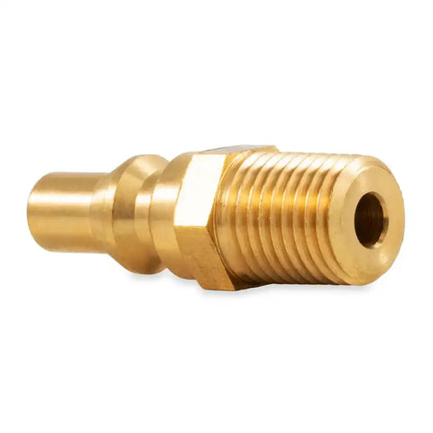 Camco 59903 Propane Hose Connector 1/4 Inch Male NPT x Male Quick Connect Brass Without Shut Off Valve