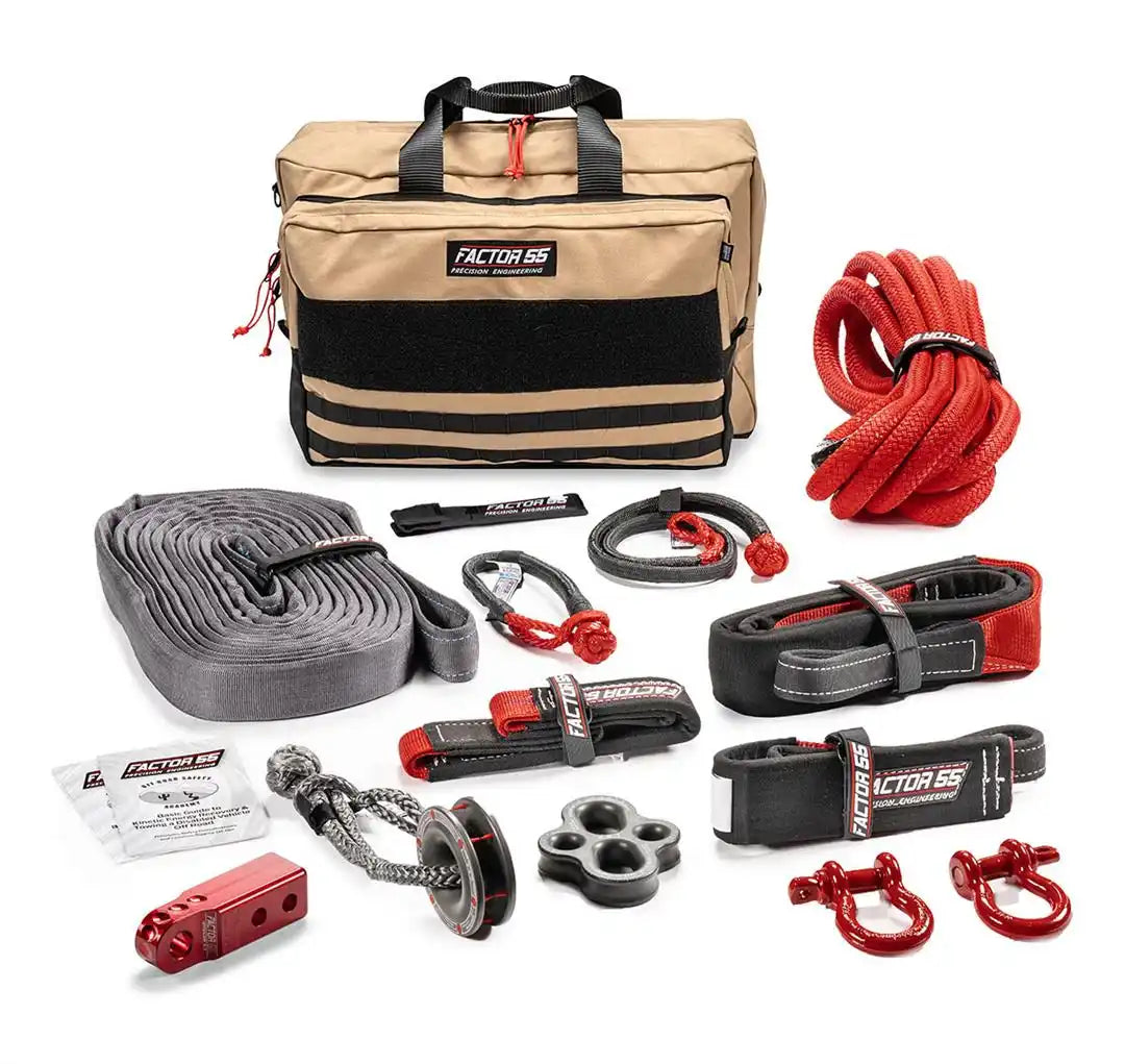 Factor 55 00480-01 Vehicle Recovery Kit Borah Includes 2 Crosby Shackles 3/4 Red/ 1