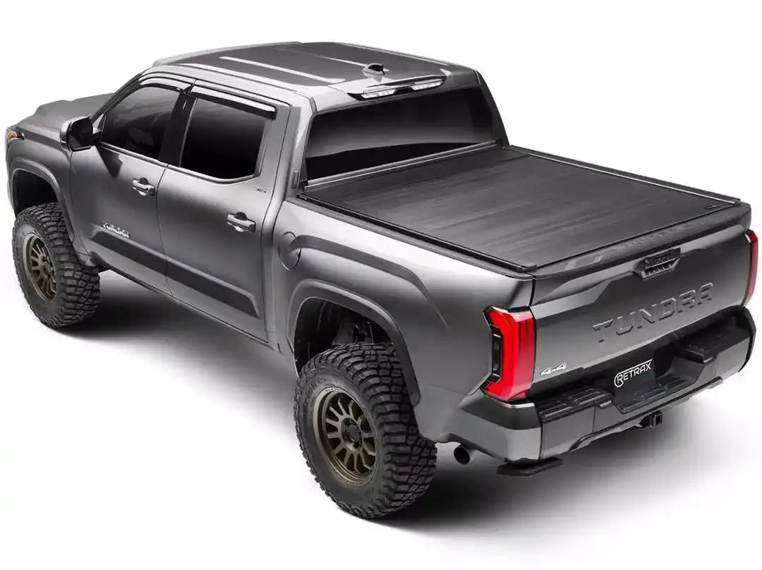 Retrax EQ0732 Tonneau Cover Retrax EQ Power Retractable Matte Black Aluminum Rem