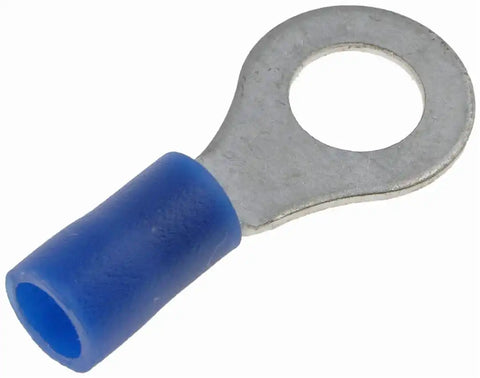 Dorman 85409 Wire Terminal End Conduct-Tite ® 1/4 Inch Ring Terminal 16-14 Gauge Wire With Insulation Blue Pack Of 16