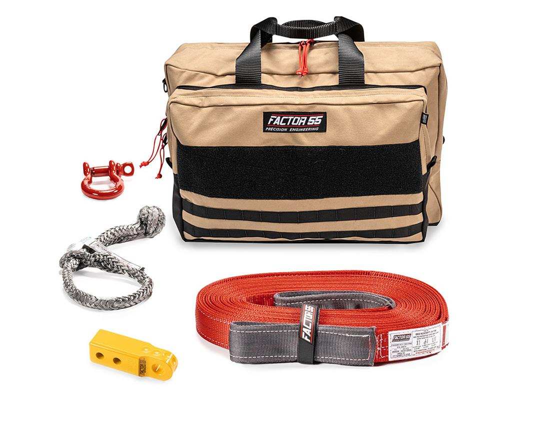 Factor 55 00485-03-LARGE Vehicle Recovery Kit Owyhee Includes 1 Yellow HitchLink 2.