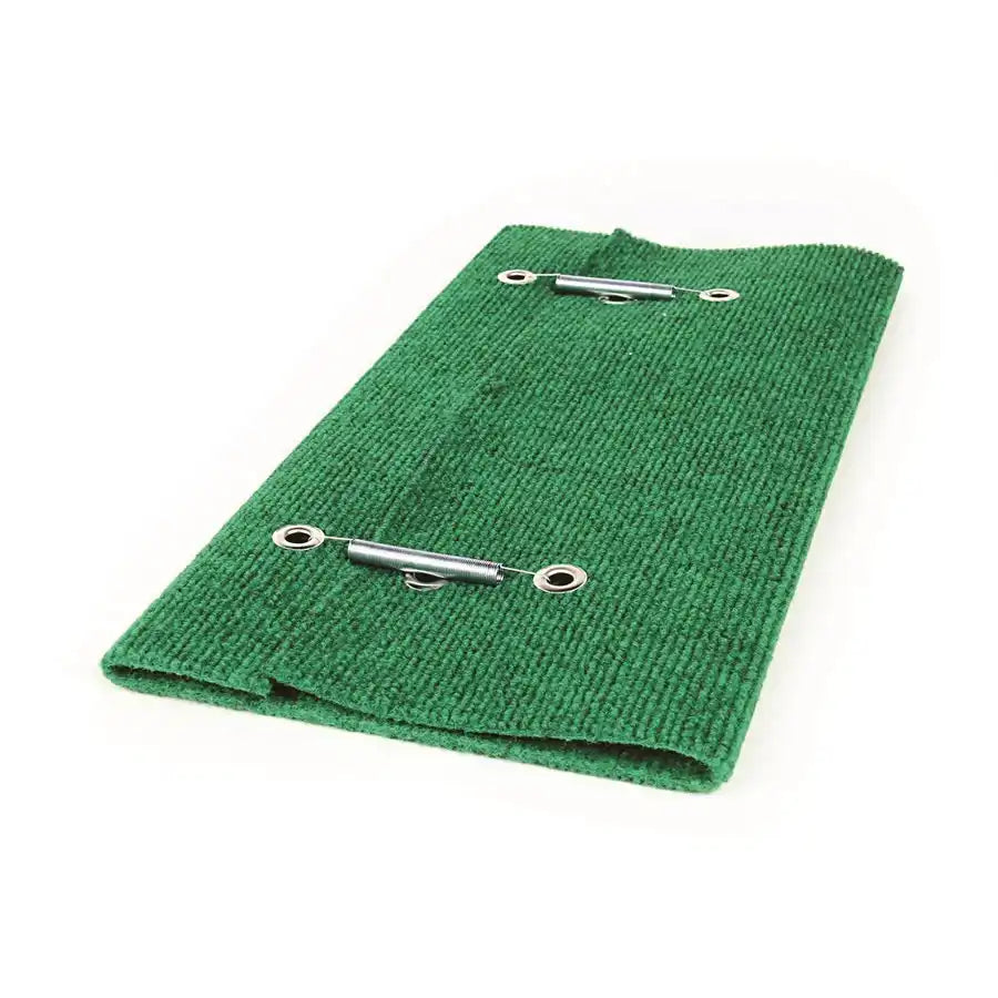 Camco 42923 Entry Step Rug Wrap Around Hook and Spring 18 Inch Width Green Carpet