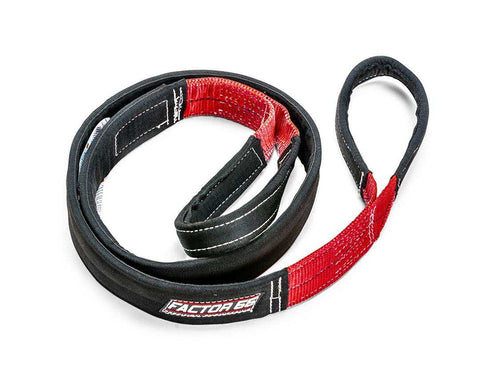 Factor 55 00077 Tow Strap Tree Saver 8 Foot X 3 Inch Black And Orange Polyester W
