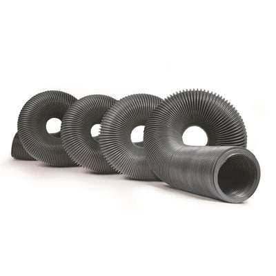 Camco 39651 Sewer Hose 20 Foot Length 52 Inch Compressed Length 18 Mils HTS ™ Vinyl Gray Hose