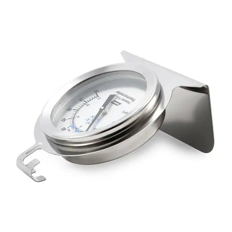 Camco 42114 Thermometer Use To Measure Refrigerator Temperature Analog Display Mounted Silver