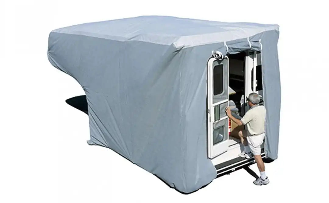 Adco 12263 Slide In Truck Bed Camper Cover SFS AquaShed  For 10 Foot To 12 Foot Le