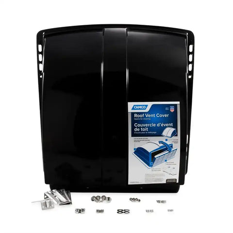 Camco 40443 Roof Vent Cover Exterior Mount Dome Type Ventilation Vented On One Sides For 14 Inch x 14 Inch Vents