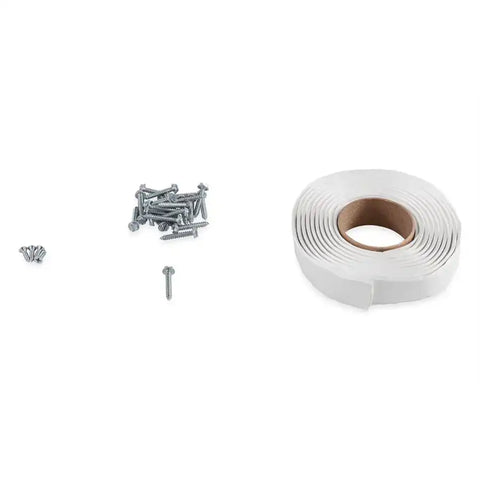 Camco 25013 Roof Vent Installation Kit For Installation of RV Roof Vent/ Side Mount Vent or Refrigerator Vent For Rubber RV Roof White Butyl Tape