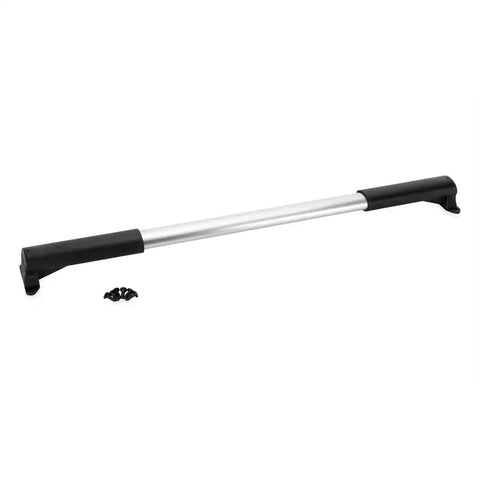Camco 42183 Screen Door Push Bar Single Bar Style Adjustable From 21-1/4 Inch to 28-5/8 Inch Black Aluminum Bar With Molded Handles