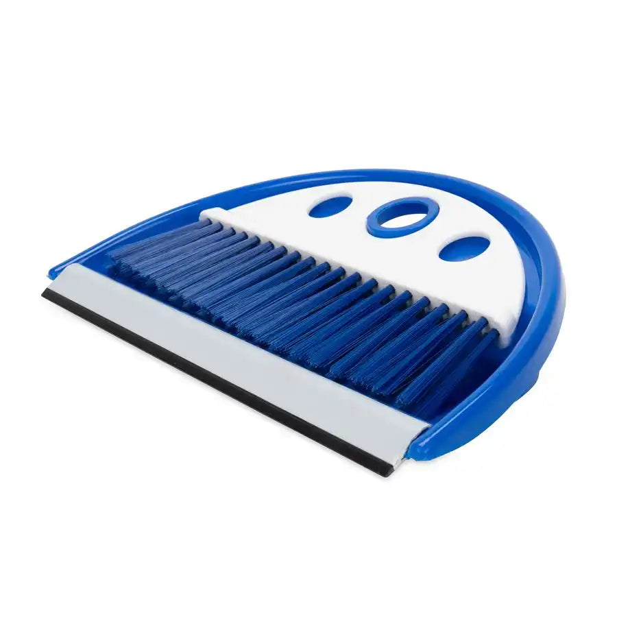 Camco 43945 Broom Whisk Type With Dustpan Blue Bristles/ Dustpan Without Handle