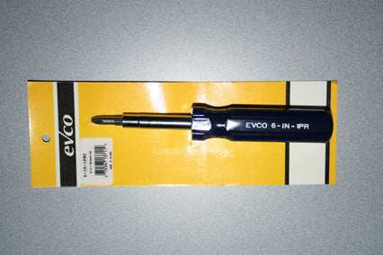 AP Products 009-6-IN-1PRC Screwdriver 6 In 1 7-1/2 Inch Length With Bit #1 Having 