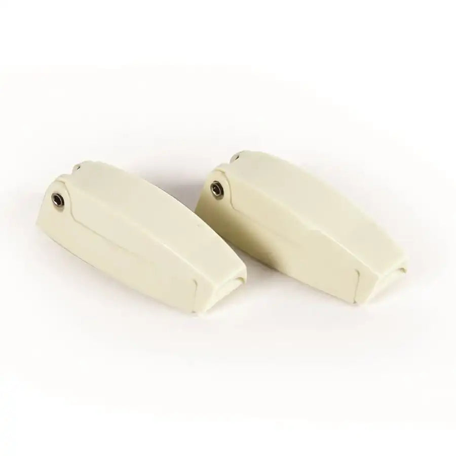 Camco 44163 Door Catch For Holding RV Baggage Doors Open C-Clip Style Colonial White Plastic