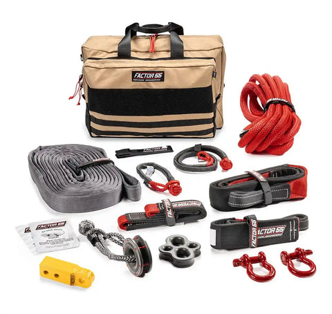 Factor 55 00480-03 Vehicle Recovery Kit Borah Includes 2 Crosby Shackles 3/4 Yellow