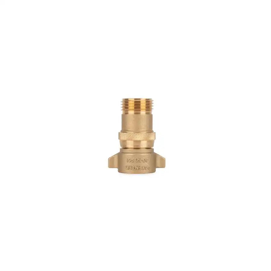 Camco 40055 Fresh Water Pressure Regulator Brass Preset Pressure Range of 40-50 PSI Without Gauge Single