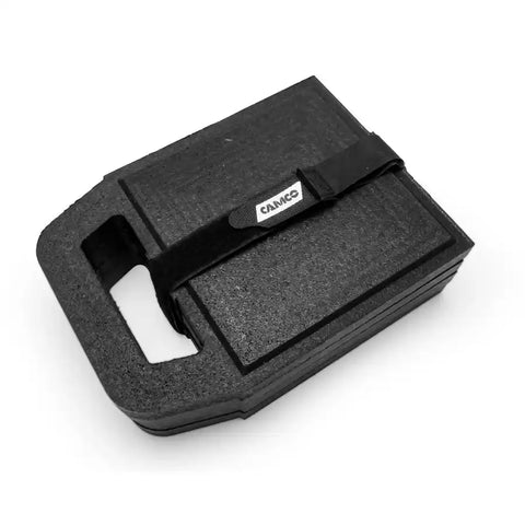 Camco 44591 Trailer Stabilizer Jack Stand Pad Use To Stabilize Jack Foot and Keep It From Sinking 6.2 Inch x 6.2 Inch Recycled Rubber Set Of 4