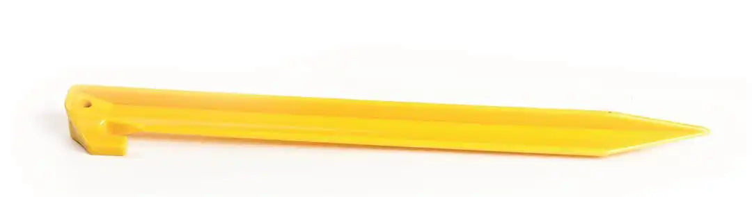 Camco 51102 Tent Peg Hook Style 9 Inch Length Plastic Yellow
