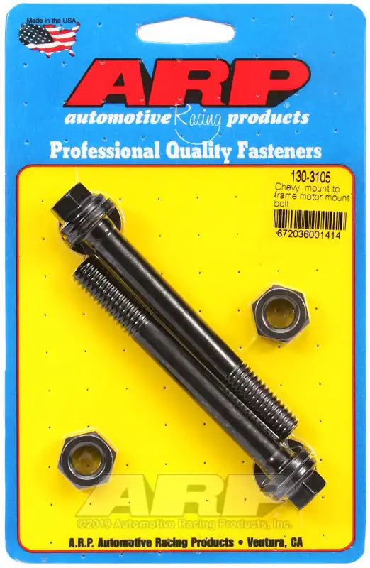 ARP Auto Racing 130-3105 Motor Mount Bolt For Use With Chevy V6/ V8 Hex Style Head 