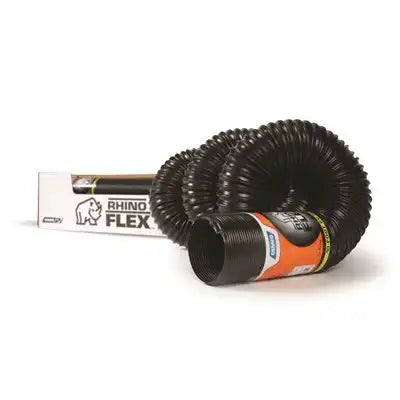 Camco 39671 Sewer Hose RhinoFLEX ™ 10 Foot Length 32 Inch Compressed Length 23 Mils Polyolefin Reinforced With Steel Wire