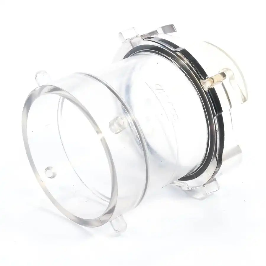 Camco 39562 Sewer Hose Connector For Connecting Sewer Hose to RV 3-1/2 Inch Straight Hose Adapter Clear Polycarbonate