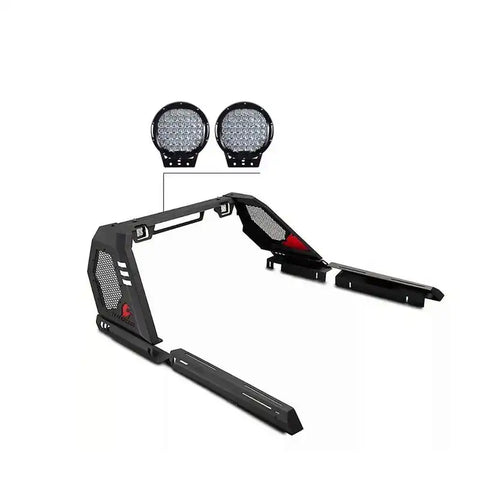 Black Horse Offroad VIRB06B-PL69B Truck Bed Bar Vigor Modular With Extended Side R